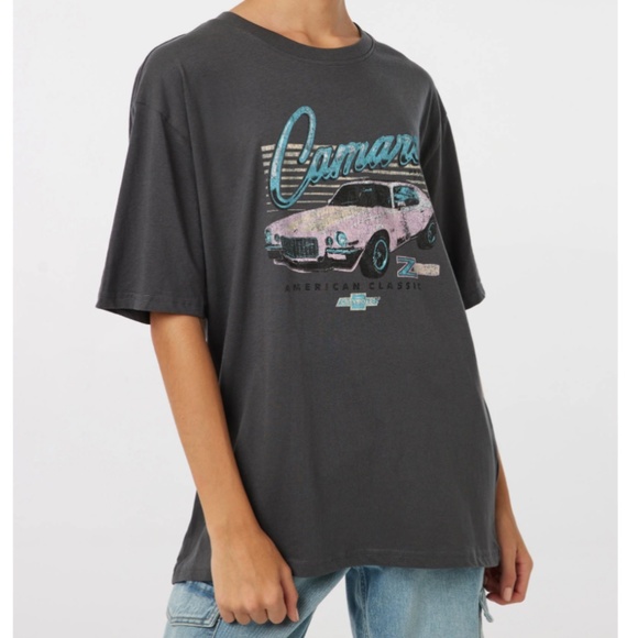 Camero Oversized T-shirt Women Medium Charcoal Grey - Picture 1 of 4